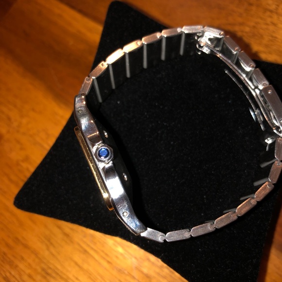 SOLD*Cartier Santos Two Tone 18k Gold Watch - Picture 2 of 6
